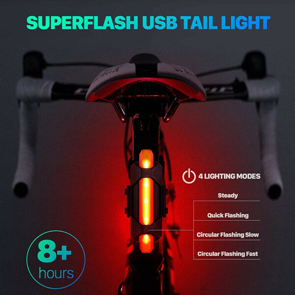 Bicycle back light USB battery