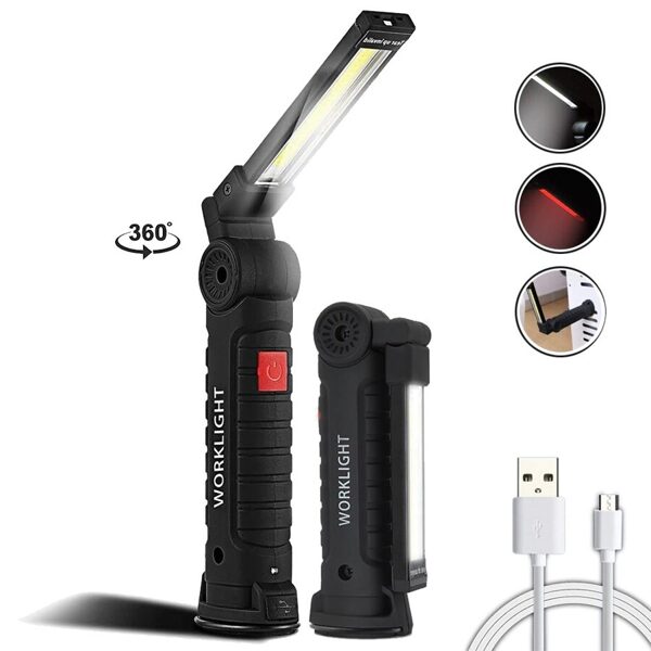 Magnetic LED flashlight